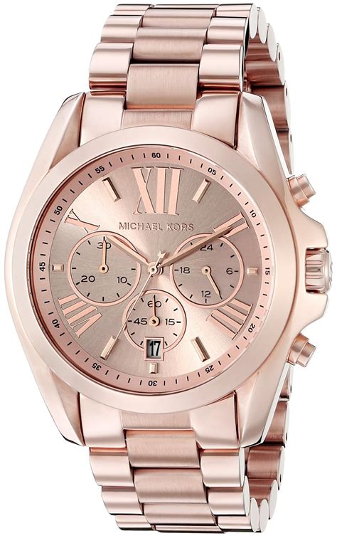 rose gold michael kors bradshaw watch|rose gold watch with numbers.